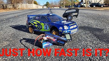 First Speed Run Of The WR8 Flux WRC Subaru Impreza RTR On 2S & 3S.