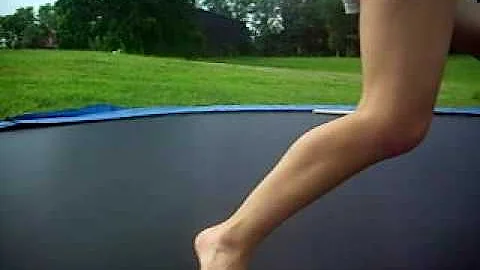 trampoline fun with erin, james and hannah