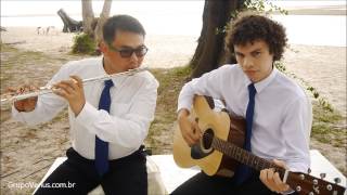 Video thumbnail of "Canon in D Pachelbel - Flute & Guitar - Music for Wedding in Thailand"