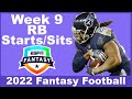 Week 9 RB Starts/Sits | 2022 Fantasy Football