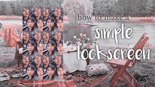 How to make simple wallpaper - BTS lockscreen screenshot 1