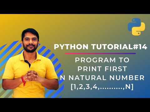 Print First N Natural Number - In Hindi
