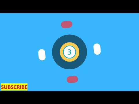 Round Timer 5 seconds countdown Intro Video - Amazing animation multi shaped color
