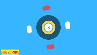 Round Timer 5 seconds countdown Intro Video - Amazing animation multi shaped color