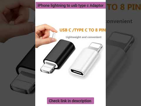 Apple iPhone Lightning to USB Type C Adaptor #shorts