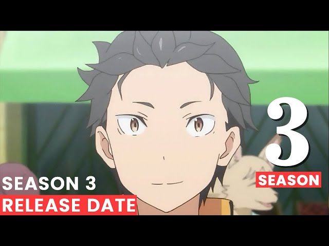 Re:Zero - Terceira temporada anunciada! Novo teaser e imagem divulgadas