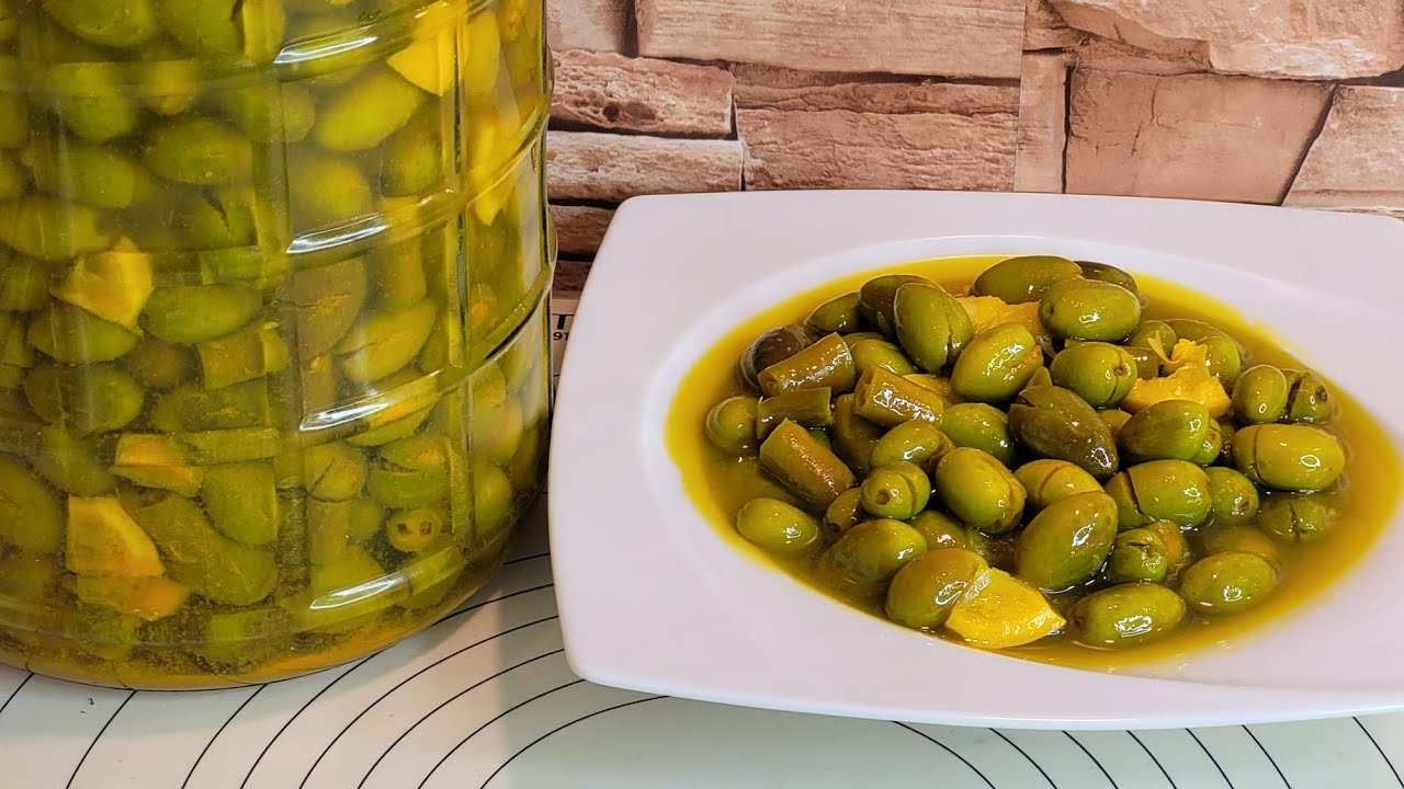 تصبير او ترقيد الزيتون يجهز للأكل في أسبوعين ويصبر ويحافظ على لون الناصع الطبيعي لأكثر من عام