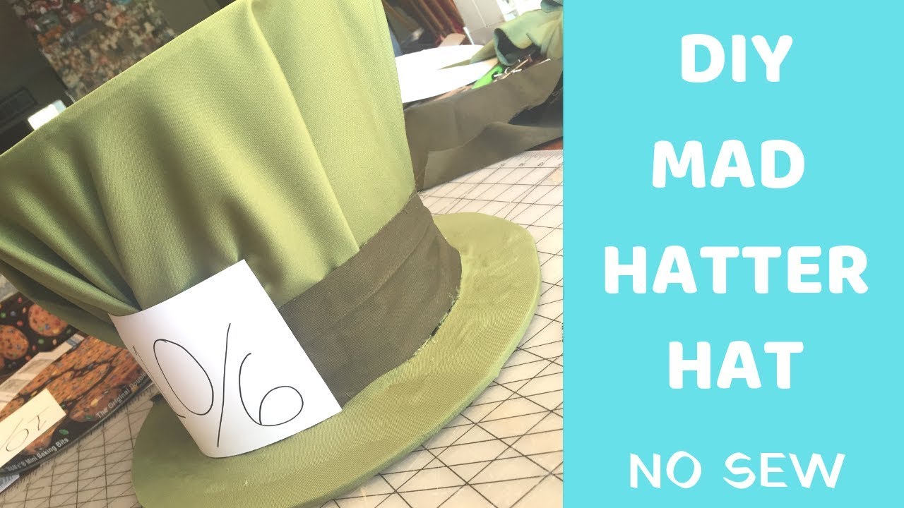 Diy Mad Hatter Hat No Sew Youtube