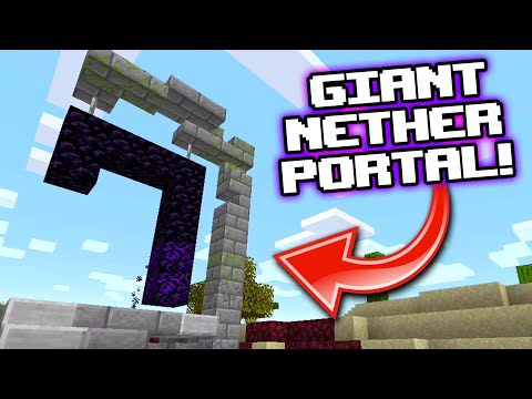 I Found A GIANT Nether Portal! | Minecraft Survival [Ep.1]