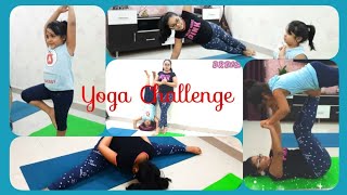 Yoga Challenge / Yoga International Day / Fun with Yoga by Riddhi n Anshi