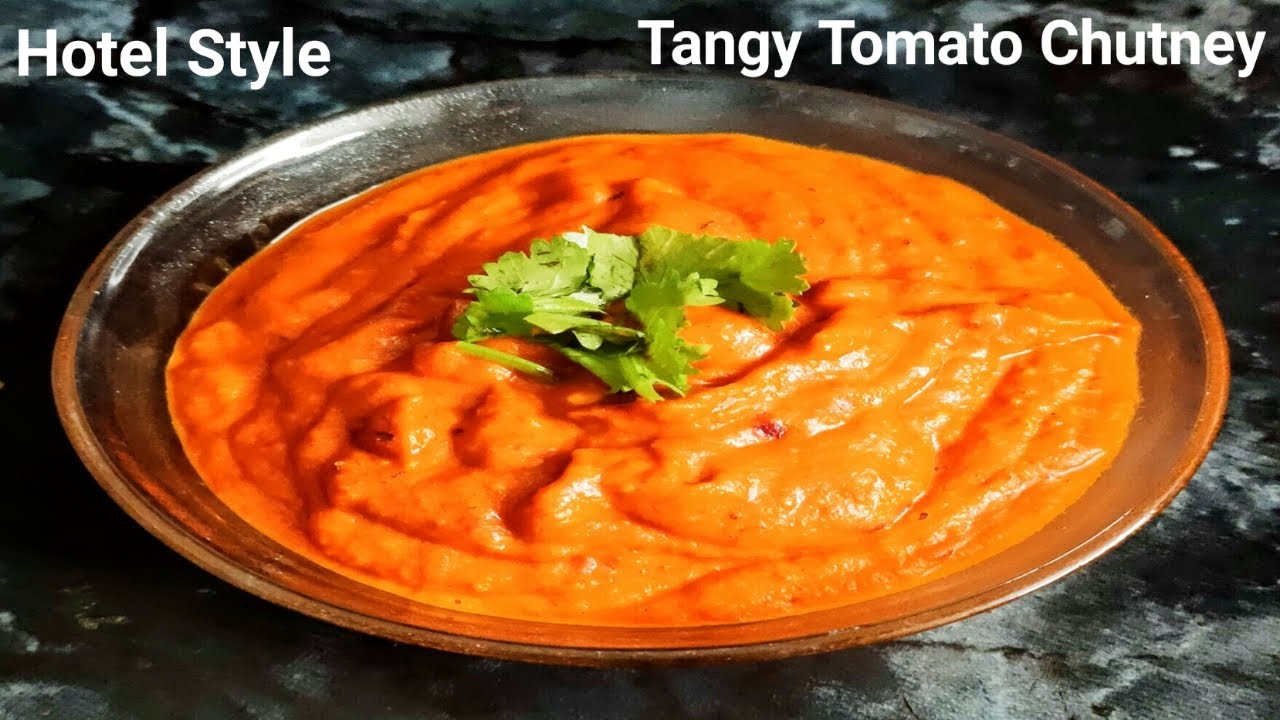 Hotel style Tomato chutney Recipe in Tamil How to make Tomato Chutney