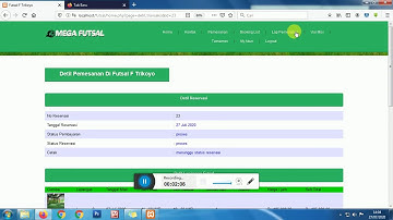 Sourcecode Sistem Informasi Pemesanan Lapangan Futsal Berbasis Website