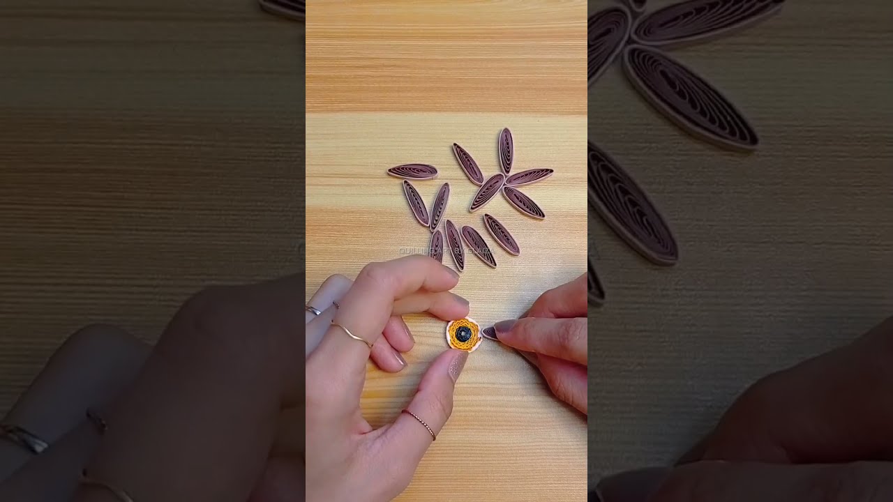Learn How To Create Beautiful Quilling Petals Using A Comb PaperFlower QuillingArt CreativeCrafts