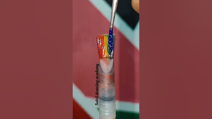 Let's paint a mirror with Rainbow🌈colour using a middle brush#satisfying  #mirrorpainting#viralshort