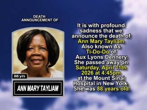 Ann Mary Tayliam ~ Short Obituary #2