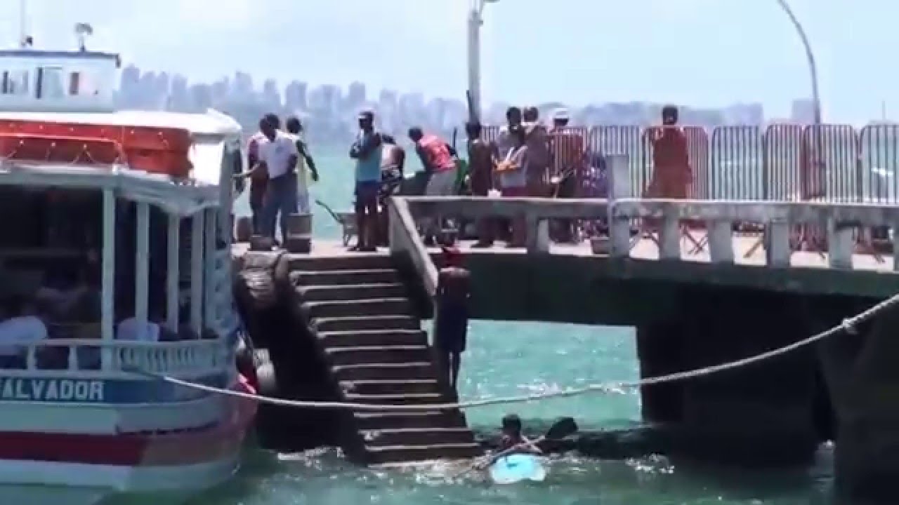 Lugar  de chegada das lanchas de Salvador  em Mar Grande - Bahia
