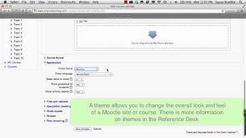 An Overview of Editing Course Settings in Moodle 2.5