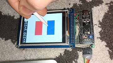 ONLY 3$ STM32F401CDU6 STM32 TFT ILI9341 16 BIT GPIO  XPT2046 TOUCH BLACK PILL