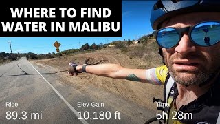 I Climbed 10,000 Feet to Show You the HIDDEN AND SECRET Water Stops in Malibu for Cyclists