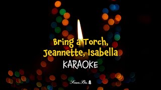 Bring a Torch, Jeannette, Isabella | Christmas Carols - lyrics video for karaoke