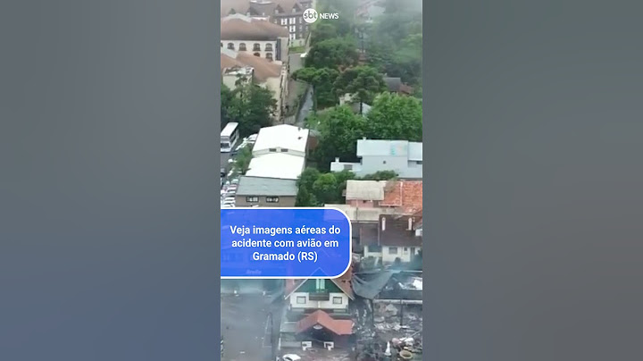 Veja imagens aéreas do acidente com avião em Gramado (RS)