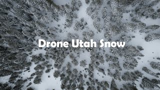 Drone Utah Snow