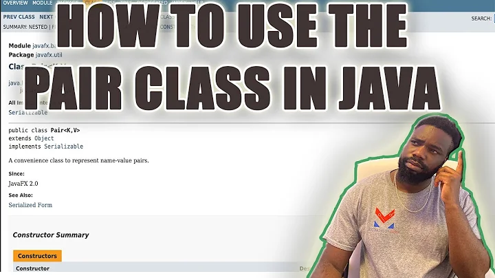 How To Use The Pair Class in Java