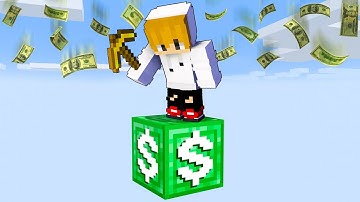 Minecraft, But It’s Only 1 MILLIONAIRE Block…