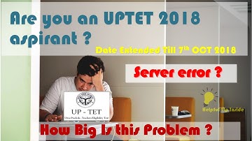 UPTET 2018 Registration Extended 7 Oct. How to fill form quickly with AutoFill?