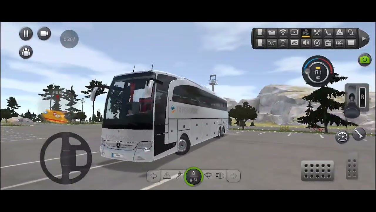 Bus Simulator Ultimate попал в ДТП  на мерседес бенс не смог доехать до пункта назначения