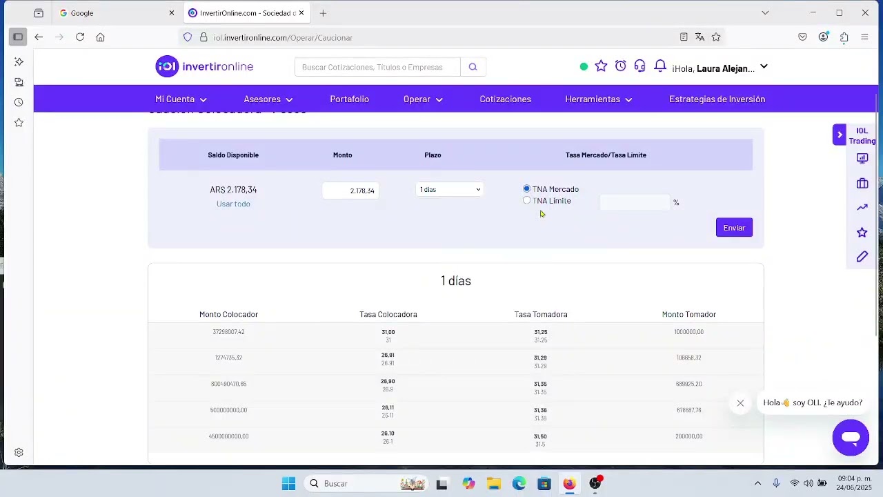 Cómo colocar caución en IOL