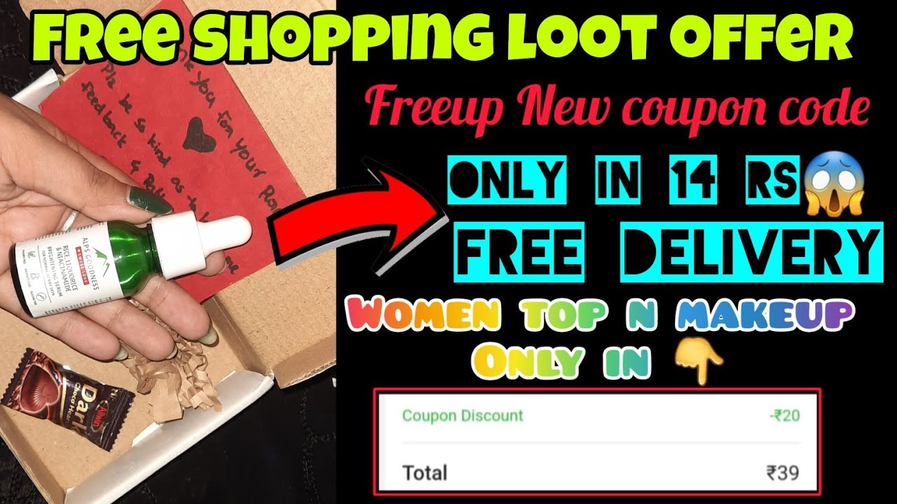 freeup 14 rs loot🥳top only in 39 rs🤩freeup New coupon code todayoffer