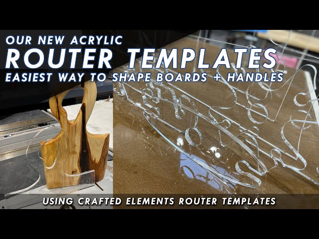 Using Router Bits, Templates and Jigs To Make Beautiful Serving Boards