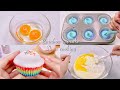 【ASMR】🍴スライムクッキング🌈レインボーカップケーキ🧁【音フェチ】Rainbow cupcake slime cooking 레인보우 컵케이크 슬라임 요리