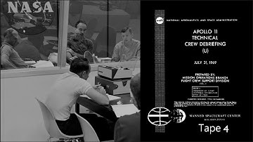 Apollo 11 Technical Debrief - Tape 4 - Undocking/Landing/Start of Moonwalk