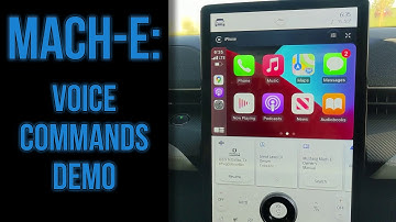 Mach-E Voice Commands - Ford SYNC 4A, Siri, Google Assistant/Android Auto