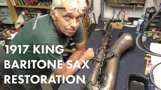 1917 H N  White King Baritone Saxophone Restoration, Part 1