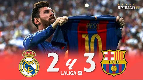 Real Madrid 2 x 3 Barcelona ● La Liga 16/17 Extended Goals & Highlights ᴴᴰ