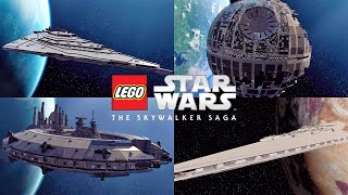 LEGO Star Wars The Skywalker Saga - All Capital Ships Free Roam Showcase (4K 60FPS)