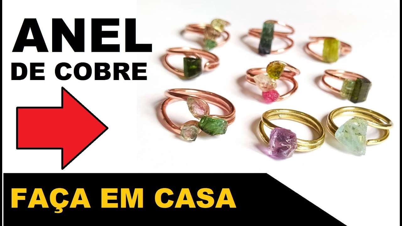 DIY como fazer anel de cobre -super fácil