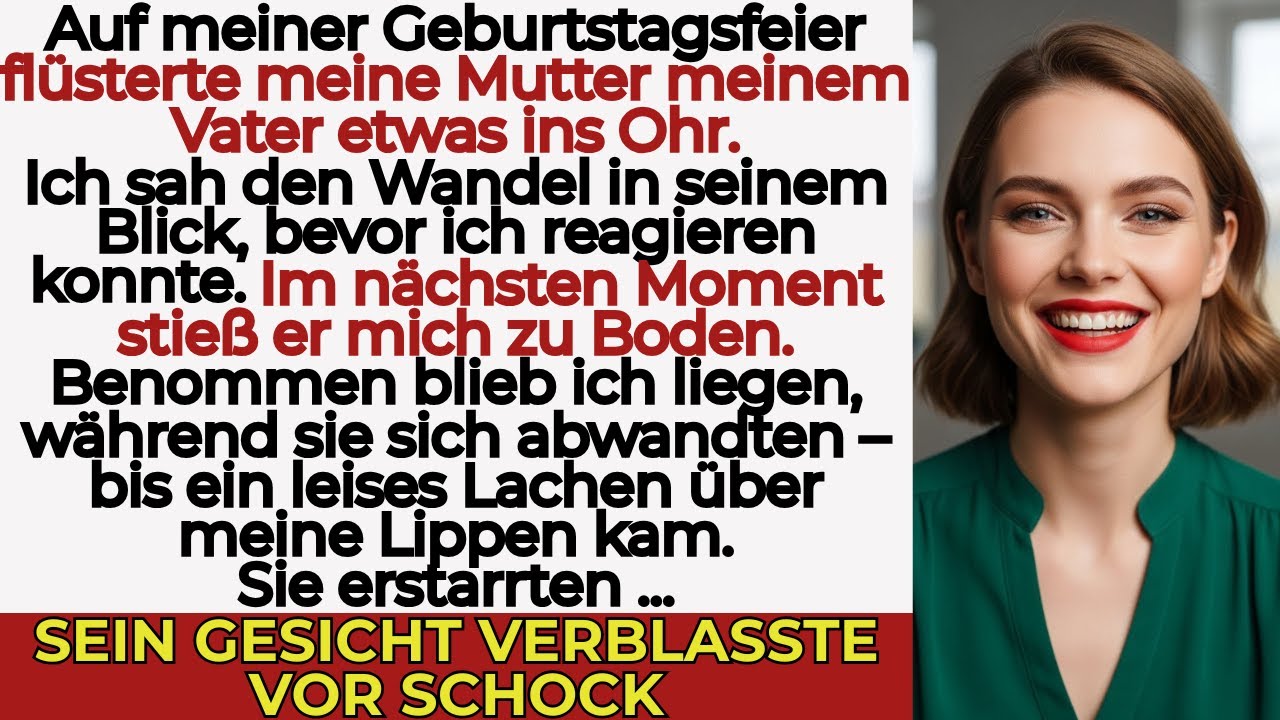 Meine Familie sah zu, wie mein Vater mich bei meiner Party schubste — dann hörten sie mein Lachen