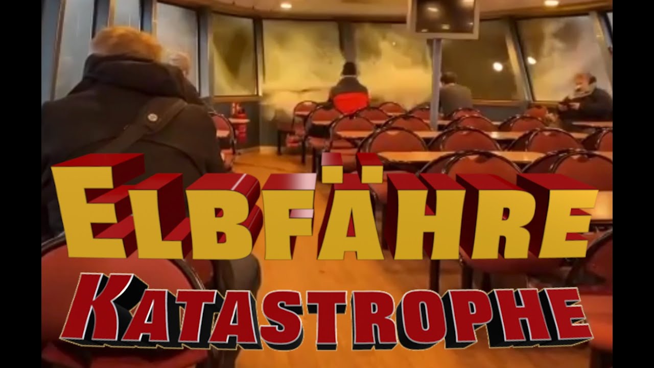Orkanböe zertrümmert Elbfähre Scheibe - Hurricane gust smashes Elbe ferry