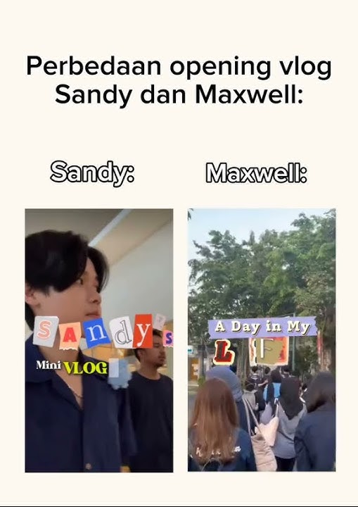 Openingnya sangat berbeda kan #sandy #maxwell #reels #fyp