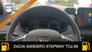 Dacia Sandero Stepway 1.0 TCe 90 - fuel consumption on 130 km/h