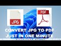 How to convert JPG file to PDF on windows 11 #pdf