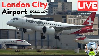 LIVE : London City Airport | Plane Spotting Live | 30/5/24 #planespotting #liveairport #aviation
