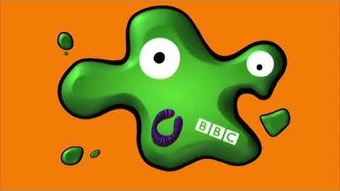 CBBC 2002-2005 ident - Splat on Orange Screen
