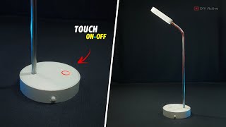 Study Lamp ।। how to make table lamp at home using pvc pipe ।। DIY Touch ON-OFF Table Lamp