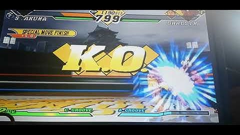 Capcom VS snk 2 [GameCube] arcade mode with shin Akuma