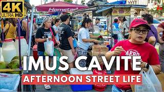4k Imus Cavite Street Food Walk  Filipino Street Food U0026 Busy Market Life Philippines